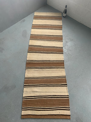 Turkish Central Anatolian striped flatweave runner (244 x 72cm)