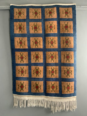 Turkish Obruk looped pile Çeki Tülü  rug (161 x 110cm)