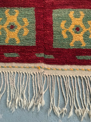 Turkish Obruk looped pile Çeki Tülü rug (145 x 108cm)