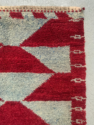 Turkish Obruk looped pile vintage Çeki Tülü rug (148 x 117cm)