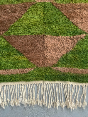 Turkish Obruk looped pile vintage Çeki Tülü rug (145 x 112cm)