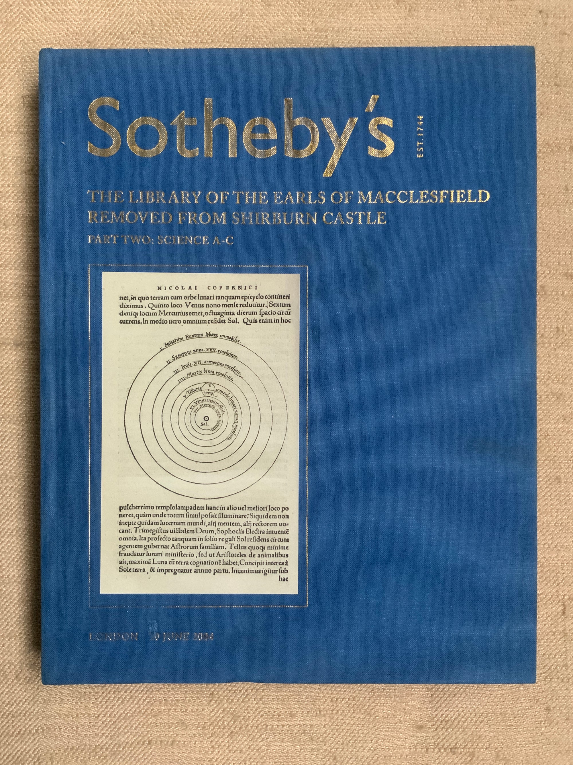 Sotheby's London • Macclesfield Library • Part Two: Science A-C