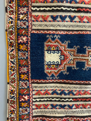 Moroccan carpet in mixed techique (252 x 152cm)