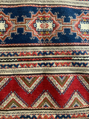 Moroccan carpet in mixed techique (252 x 152cm)