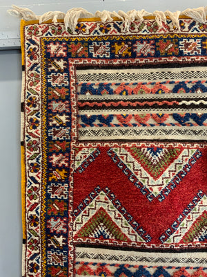 Moroccan carpet in mixed techique (252 x 152cm)