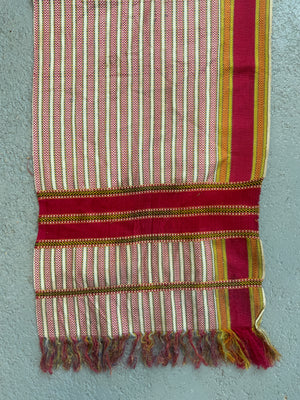 Bahawalpur or Hyderabad intage warp faced silk band (252 x 29cm)