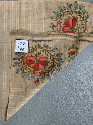 Turkish Ottoman embroidered towel (132 x 46cm)