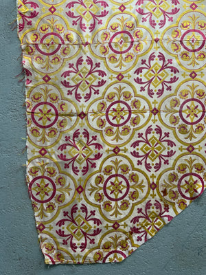 French antique silk cope (91 x 263cm)