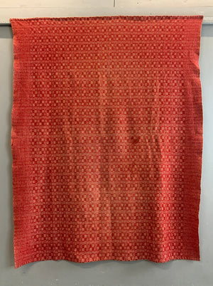 American Pennsylanian antique doubleweave coverlette (213 x 164cm)