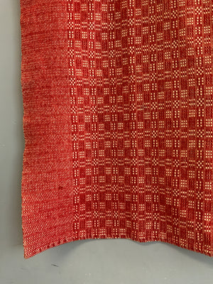 American Pennsylanian antique doubleweave coverlette (213 x 164cm)