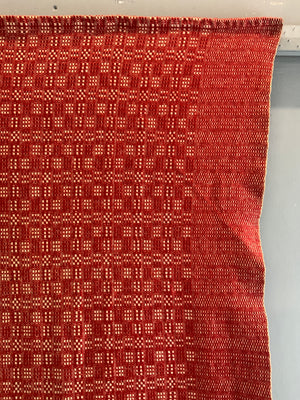 American Pennsylanian antique doubleweave coverlette (213 x 164cm)