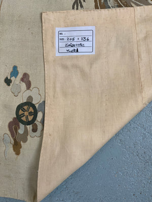 Japanese Edo period antique kesi silk tapestry (205 x 136cm)