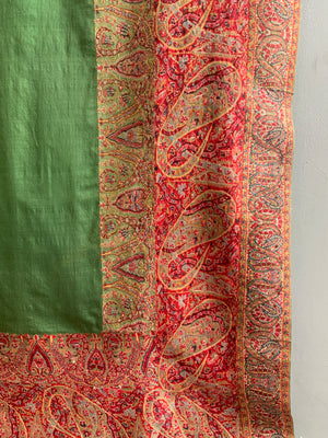 Antique Kashmir Jamawar shawl (283 x 132cm)