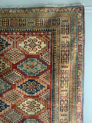 Afghan 'Kasak' quality modern large rug / small carpet (257 x 205cm)