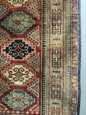 Afghan 'Kasak' quality modern large rug / small carpet (257 x 205cm)