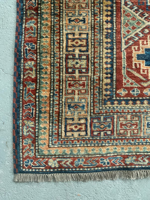 Afghan 'Kasak' quality modern large rug / small carpet (257 x 205cm)