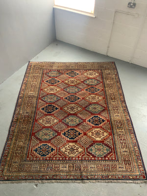 Afghan 'Kasak' quality modern large rug / small carpet (257 x 205cm)