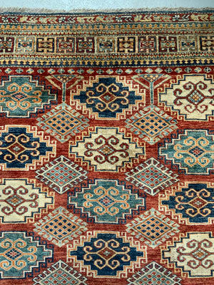 Afghan 'Kasak' quality modern large rug / small carpet (257 x 205cm)