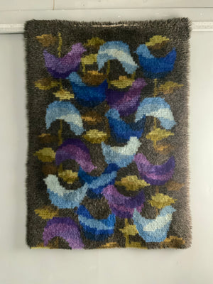 Finnish / Swedish Rya rug (152 x 108cm)