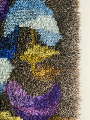 Finnish / Swedish Rya rug (152 x 108cm)