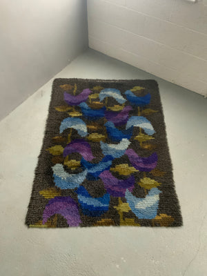 Finnish / Swedish Rya rug (152 x 108cm)