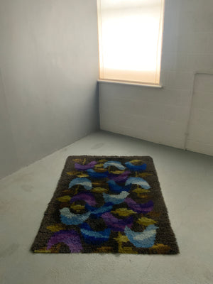 Finnish / Swedish Rya rug (152 x 108cm)