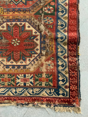 Antique Holbein design Caucasian rug (237 x 99cm) *AF