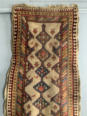 NWP Kurdish antique long rug / runner (264 x 108cm) *AF