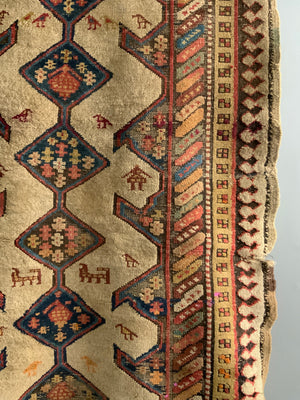 NWP Kurdish antique long rug / runner (264 x 108cm) *AF