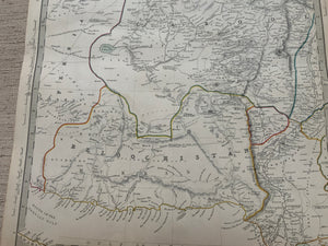 Map of Bokhara, Cabool & Beloochistan 1838 (41 x 34cm)
