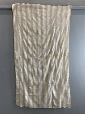 Turkish Ottoman vintage linen / silk (201 x 110cm)