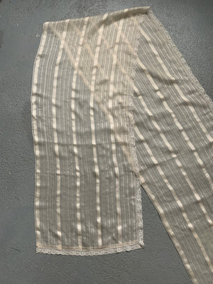 Turkish Ottoman antique silk length (357 x 46cm)