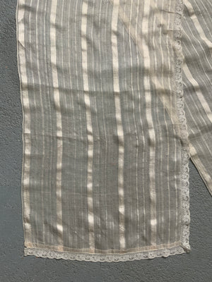 Turkish Ottoman antique silk length (357 x 46cm)