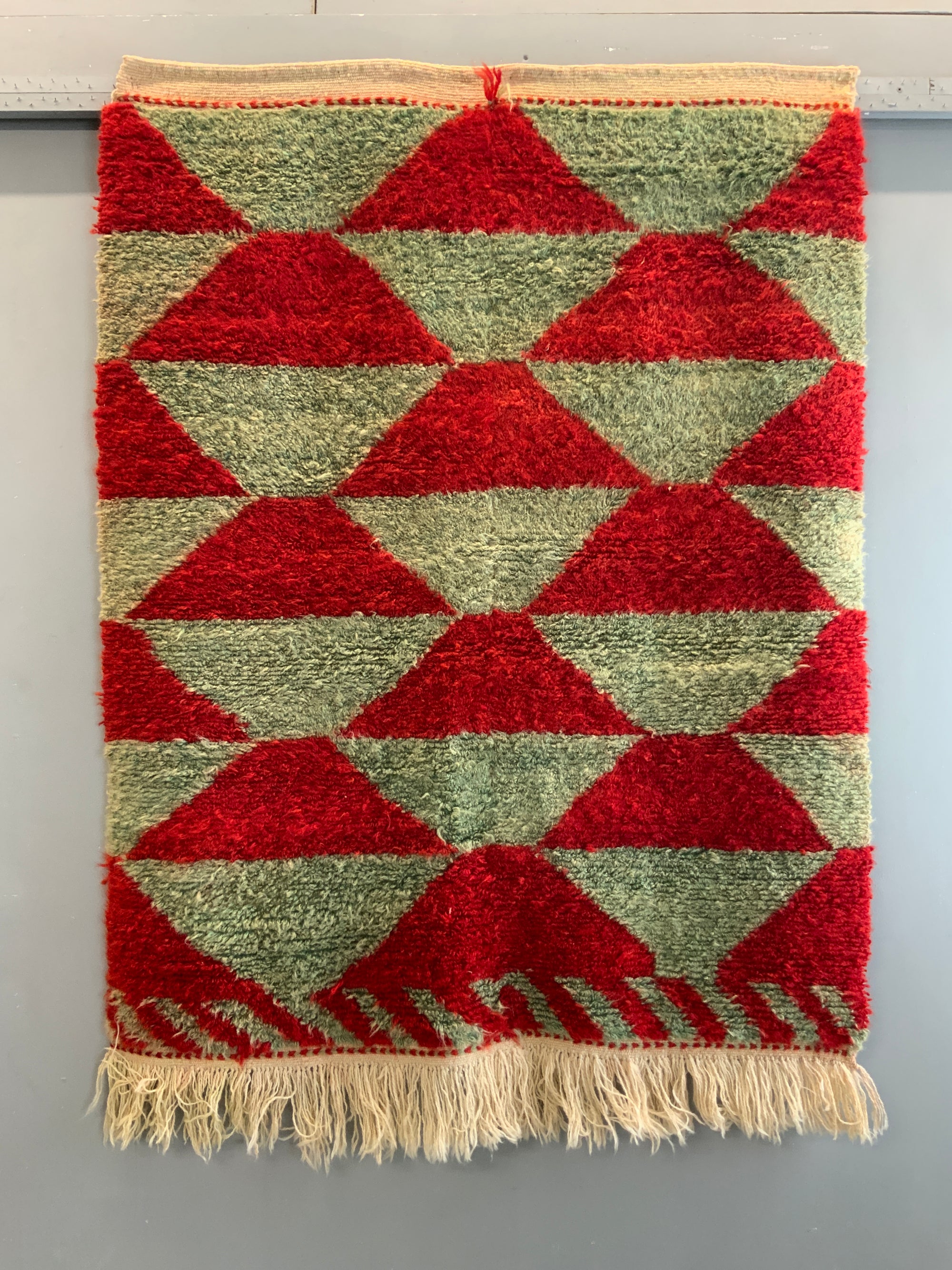 Turkish Obruk looped pile Çeki Tülü rug (152 x 121cm)
