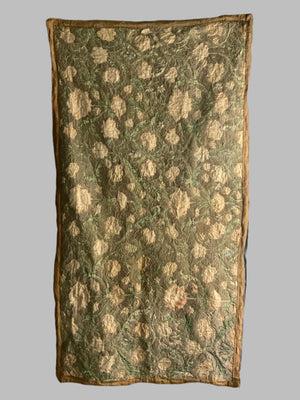 Continental antique gilt embroidered brocade (170 x 92cm)
