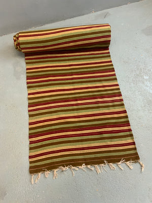 Turkish fine striped extra long kilim runner (979 x 70cm)