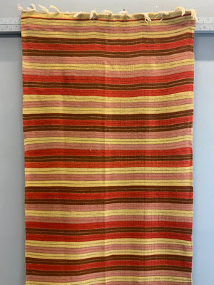 Turkish fine striped extra long kilim runner (976 x 71cm)