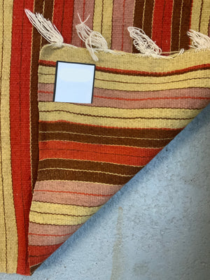 Turkish fine striped extra long kilim runner (976 x 71cm)