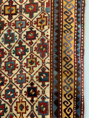 Caucasian antique Kazak rug (273 x 144cm)