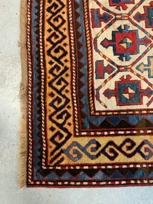 Caucasian antique Kazak rug (273 x 144cm)