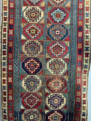 Caucasian Shirvan antique rug (211 x 106cm)