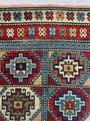 Caucasian Shirvan antique rug (211 x 106cm)
