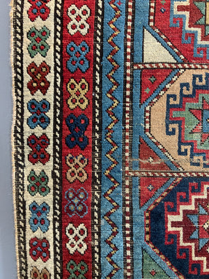 Caucasian Shirvan antique rug (211 x 106cm)