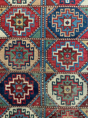 Caucasian Shirvan antique rug (211 x 106cm)