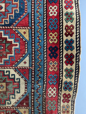 Caucasian Shirvan antique rug (211 x 106cm)