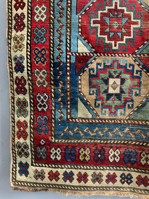 Caucasian Shirvan antique rug (211 x 106cm)