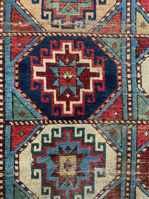 Caucasian Shirvan antique rug (211 x 106cm)