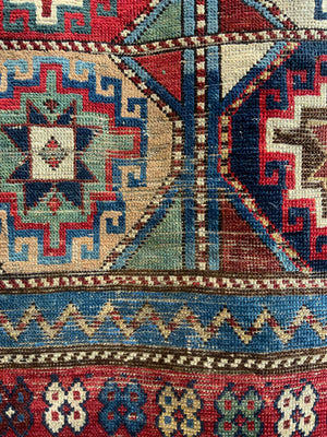 Caucasian Shirvan antique rug (211 x 106cm)
