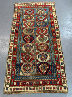 Caucasian Shirvan antique rug (211 x 106cm)