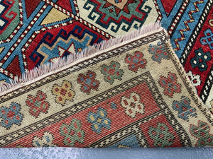 Caucasian Shirvan antique rug (211 x 106cm)